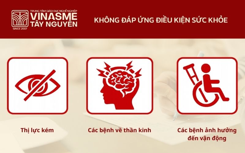 Không Đáp Ứng Điều Kiện Sức Khỏe