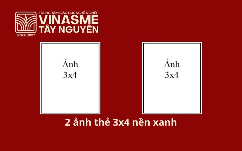 2 ảnh thẻ 3x4 nền xanh