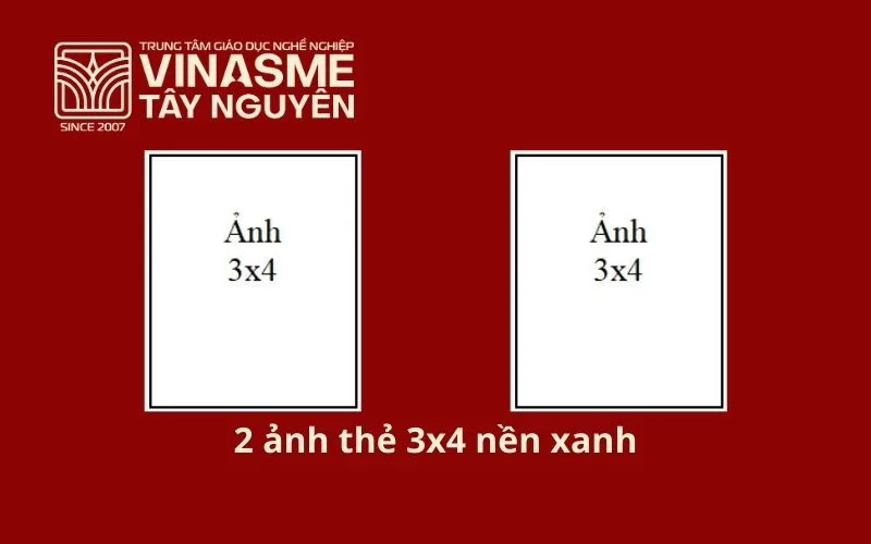 2 ảnh thẻ 3x4 nền xanh
