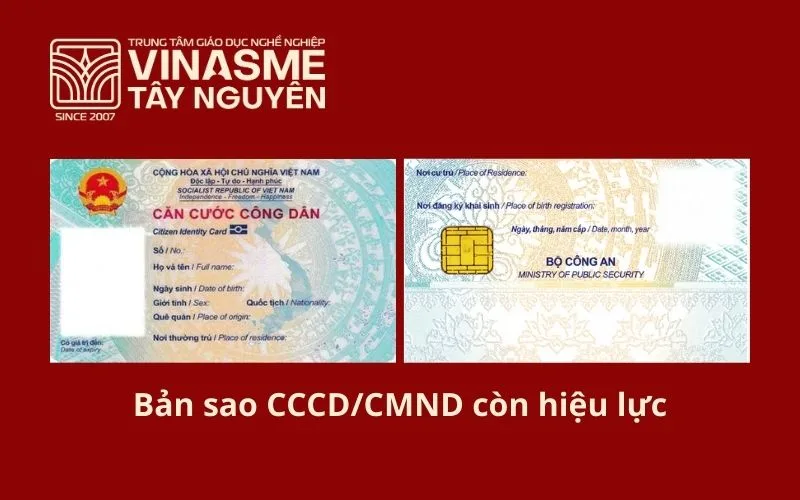 Bản sao CCCD/CMND còn hiệu lực